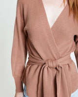 JULIETTE Wool/Cashmere Wrap Cardigan