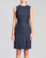 KRYSTAL Sheath Dress with Slanted Waist Panel