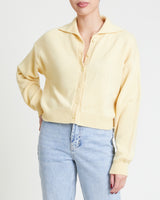 LENA Cropped Cashmere Cardigan