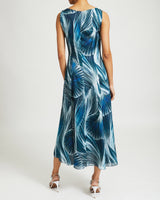 LILIA Sleeveless Flared Midi Dress