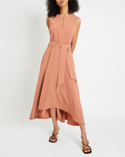 MADISON Hi-Lo Dress with Front Zipper