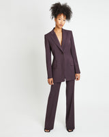 ISABELLE Pant with Slight Flared Legs in Virgin Wool