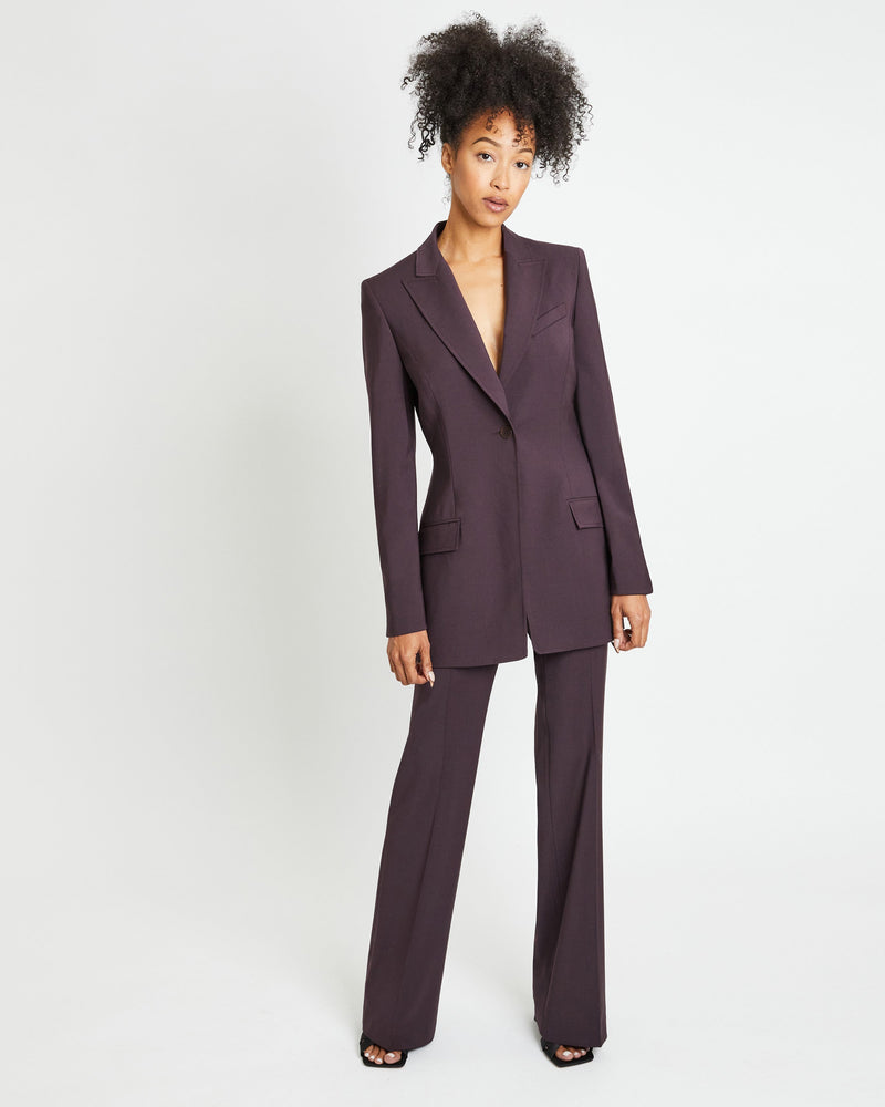ISABELLE Pant with Slight Flared Legs in Virgin Wool