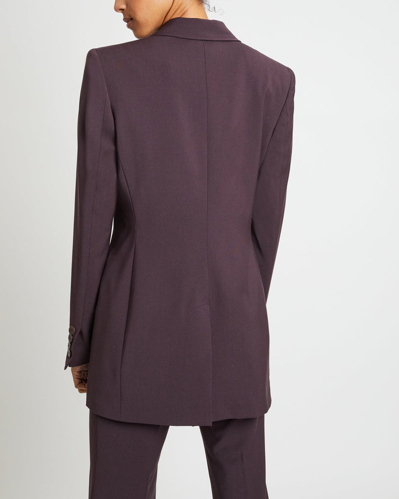 Nelli Long Fitted Wool Blazer