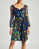 NORA Silk Print Shift Dress