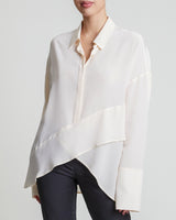 PERLA Oversized Silk Georgette Blouse