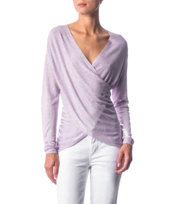 Overlap Cashmere Knit Sweater