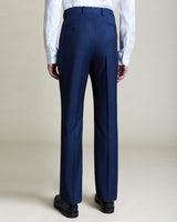 Blue Super 100's Wool Natural Stretch Pant, Made in Italy