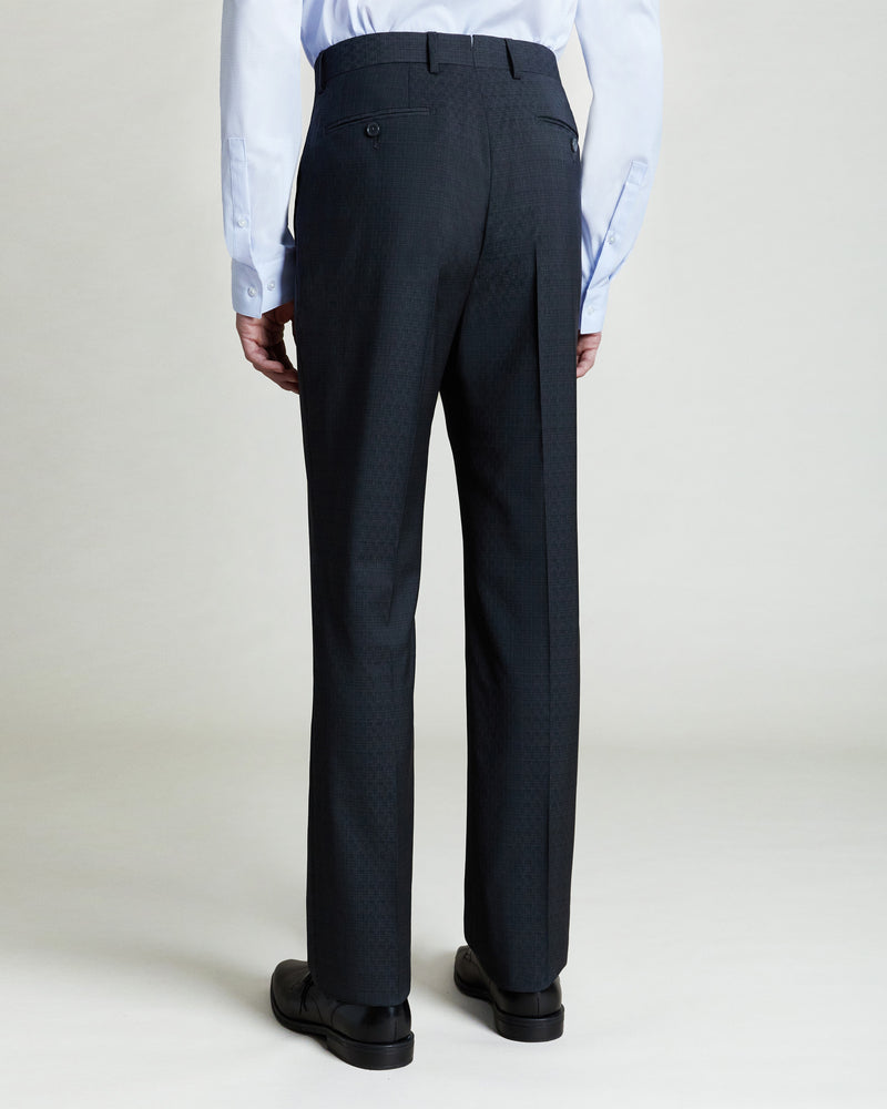 Charcoal Wool Stretch Comfort Pant, Made in Italy