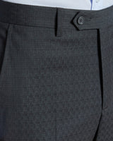 Charcoal Wool Stretch Comfort Pant, Made in Italy