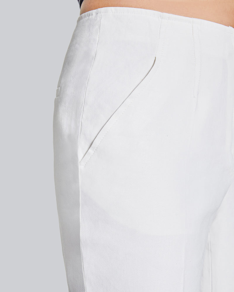 SONA Straight Leg Ankle Pant in Stretch Linen